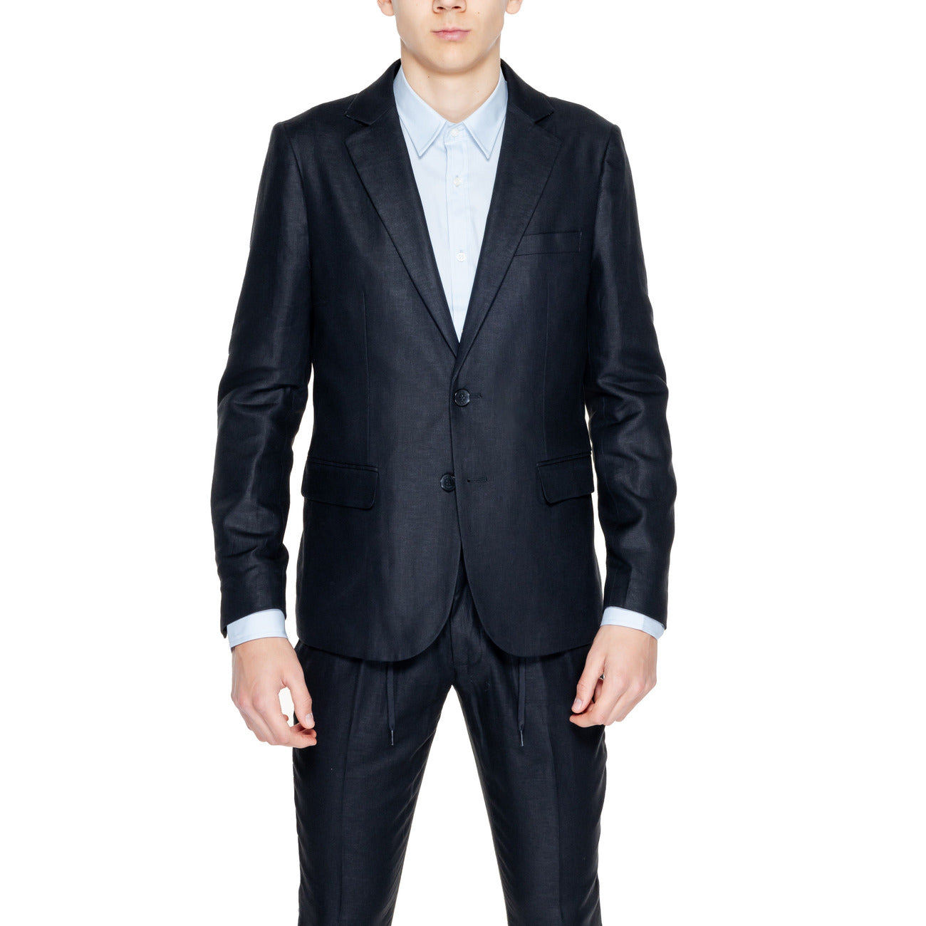 2254117 Antony Morato Giacca Nero Lino Uomo