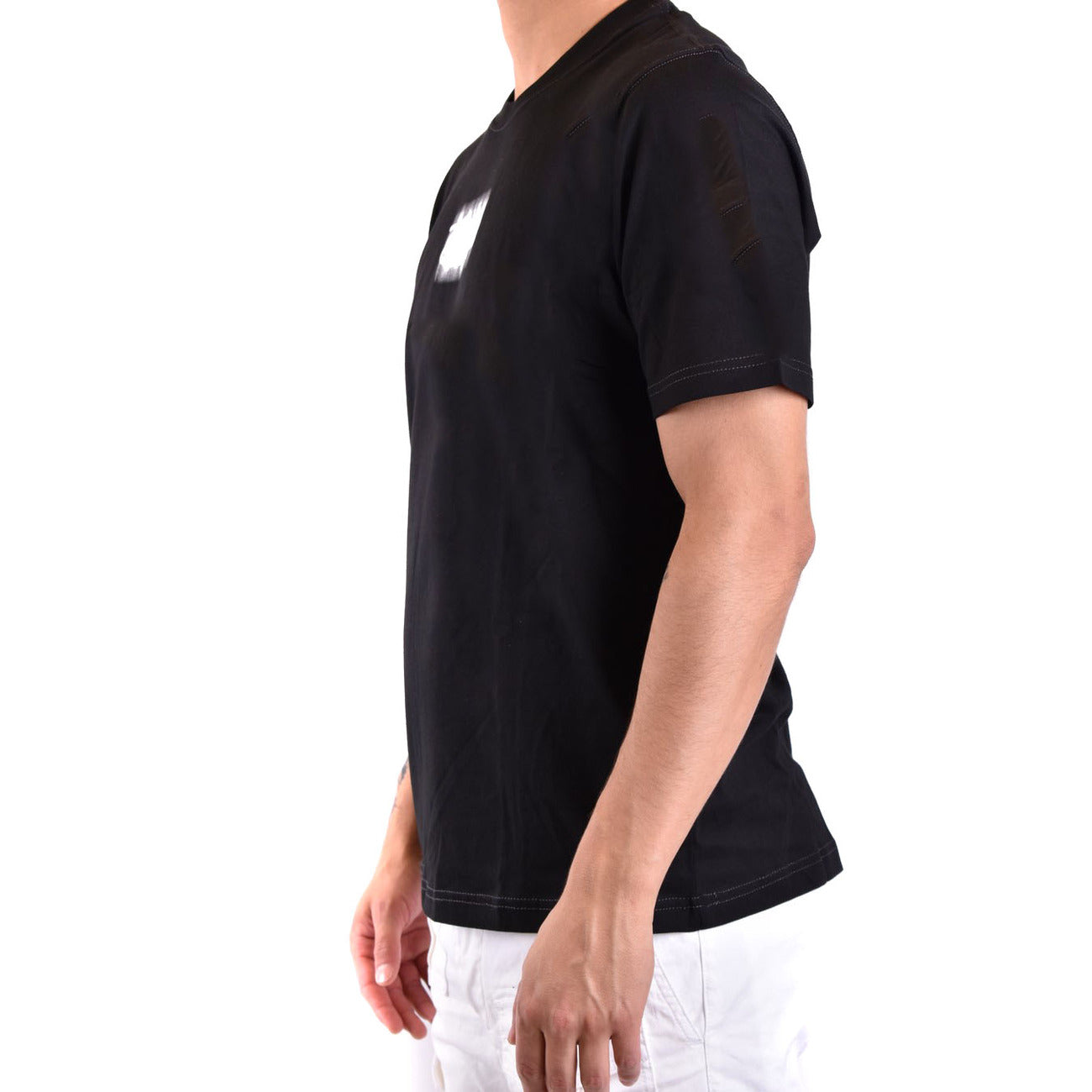 2428765 Diesel T-Shirt Nera Stampa Uomo