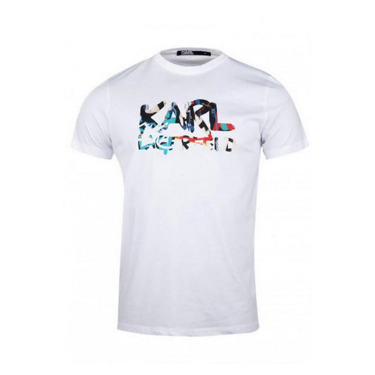 2442908 Karl Lagerfeld T-shirt Bianca Stampa Uomo