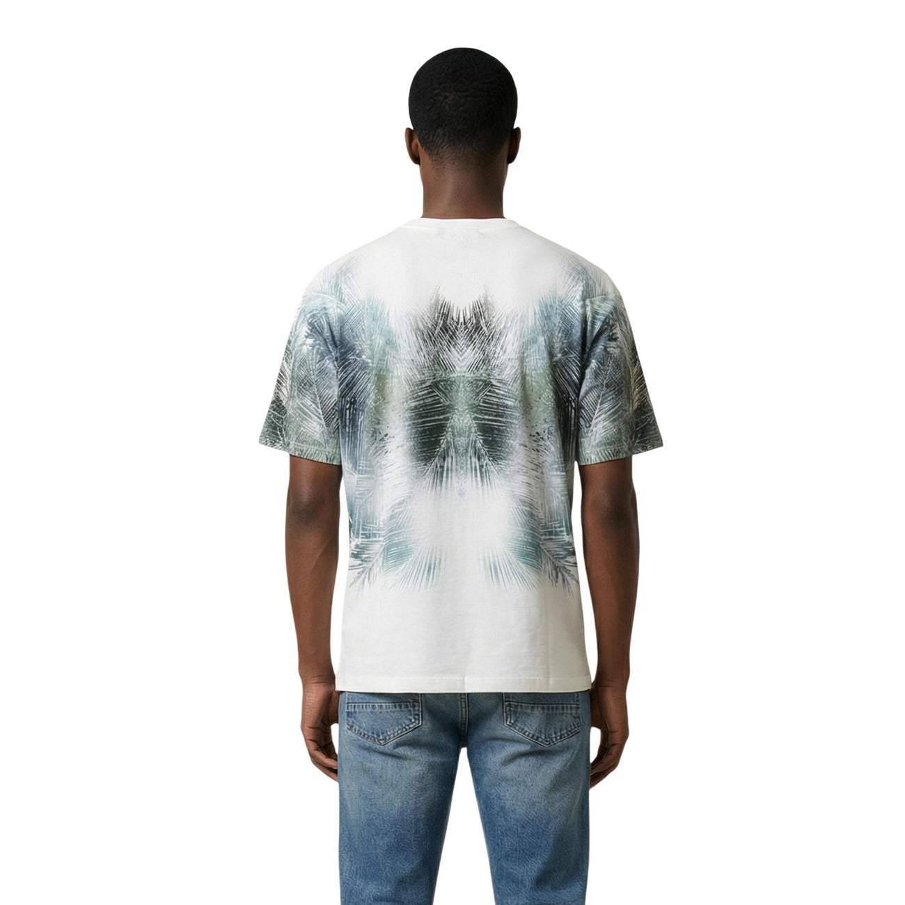 2456232 Antony Morato T-Shirt Bianca Colorata Cotone Uomo