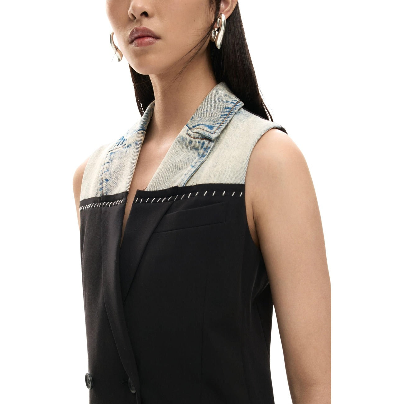 506347 Desigual Abito Nero Donna Primavera/Estate