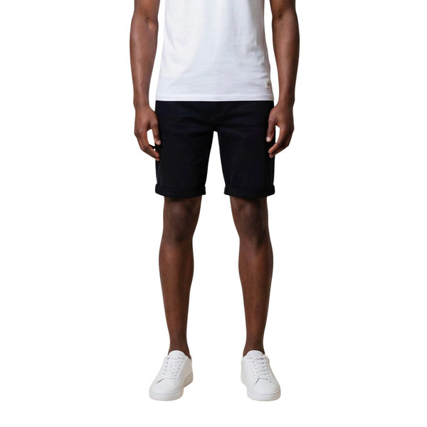 Bermuda Nero Zip Tasche Uomo