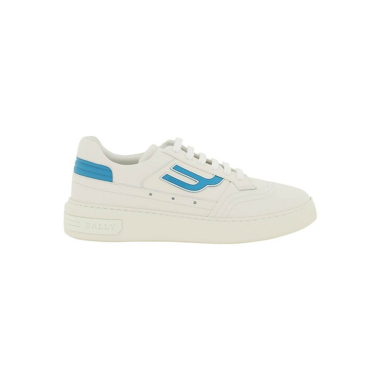 2425189 Bally Sneakers Bianco Pelle Lacci Uomo