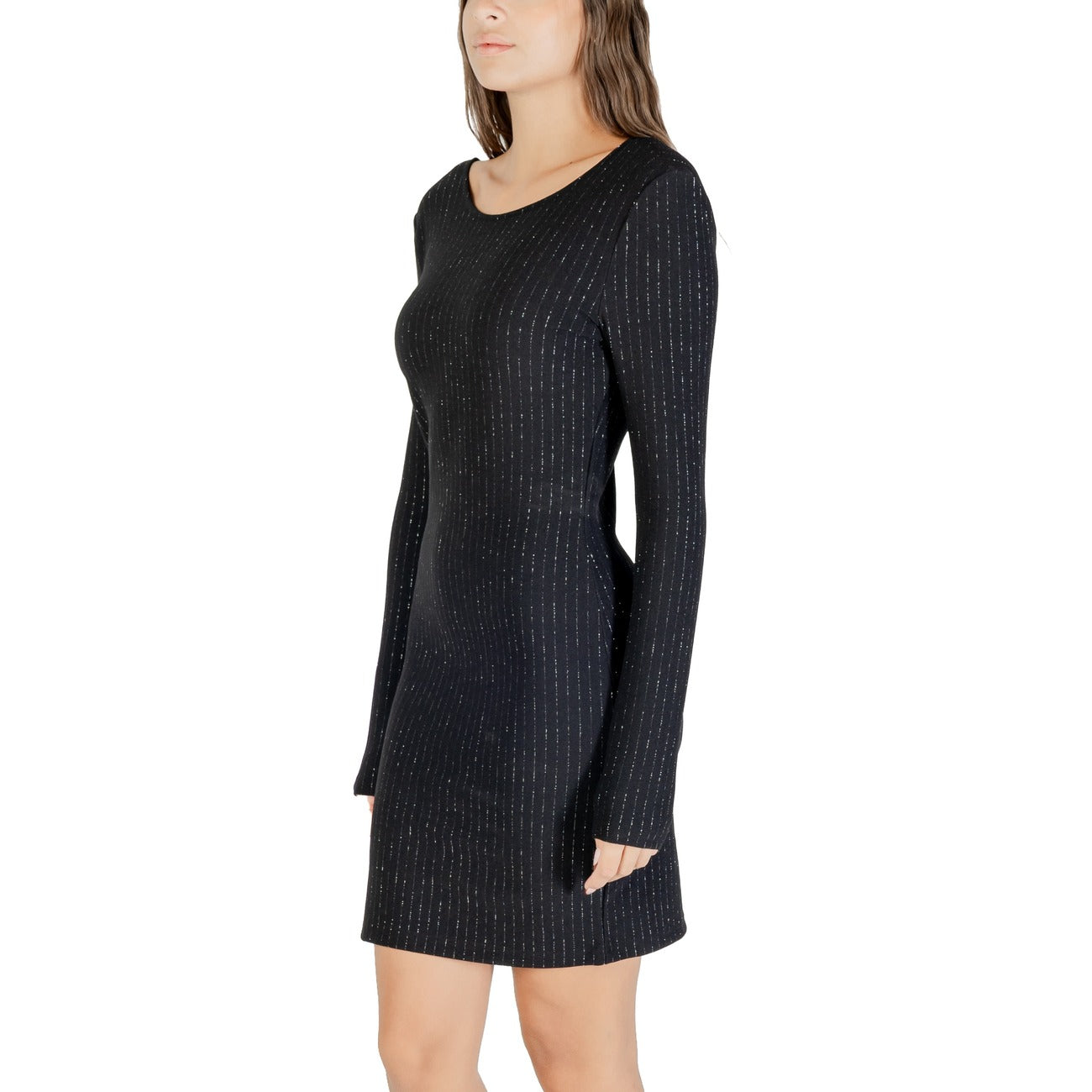 2439675 Jacqueline De Yong Abito Nero Gessato Poliestere