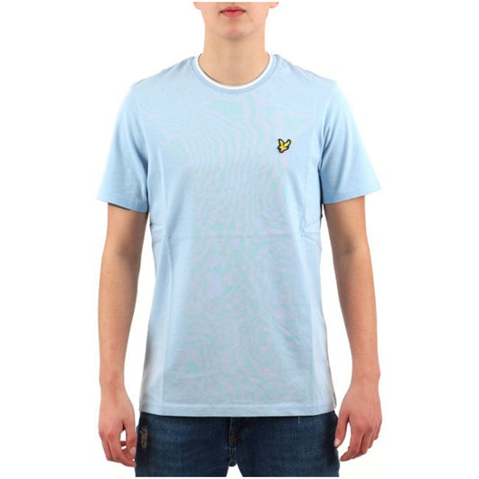 2324917 Lyle & Scott T-Shirt Azzurro Stampa Uomo