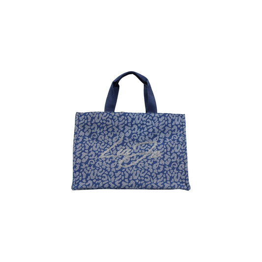 2456120 Liu Jo Borsa Blu Leopardata Cotone