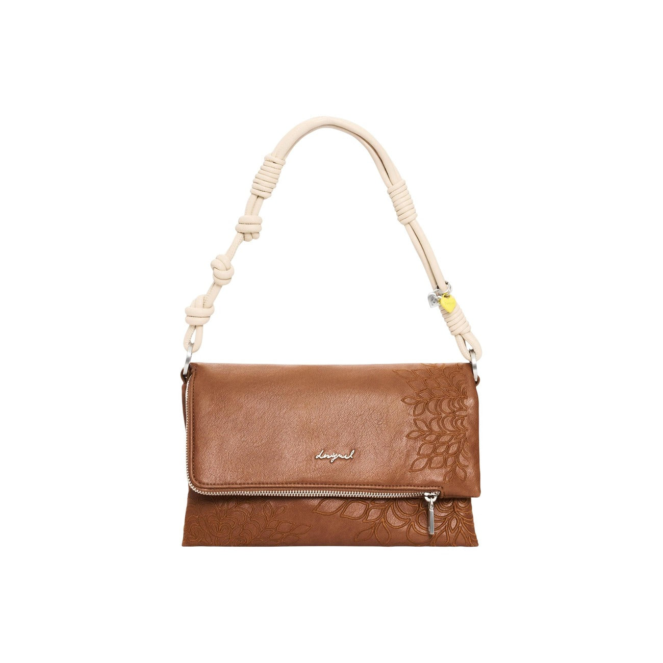 2453200 Desigual Borsa Beige Tracolla Poliestere