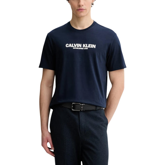2448017 Calvin Klein T-shirt Blu Stampa Uomo
