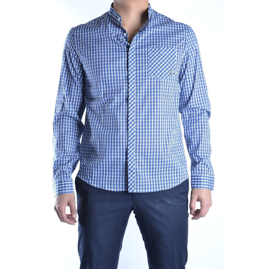 2433151 Pierre Balmain Camicia Blu Maniche Lunghe Uomo