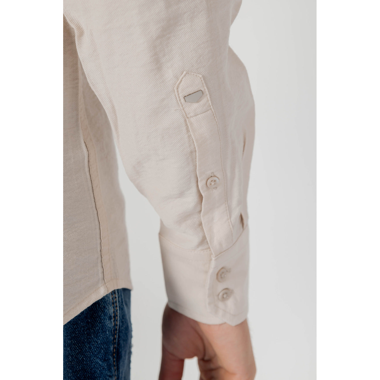 2209231 Antony Morato Camicia Beige Viscosa Poliammide Uomo