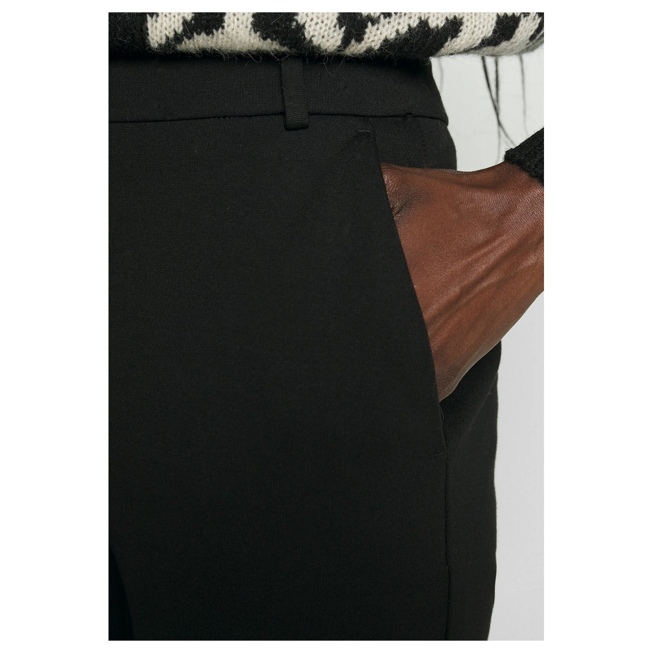 2425129 Pinko Pantaloni Neri Donna Viscosa 67% Tasche