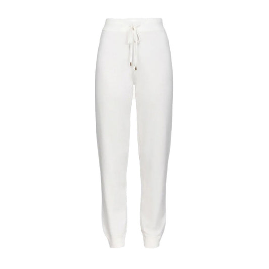 2438404 Pinko Pantaloni Bianchi Donna Cotone 67% Lacci