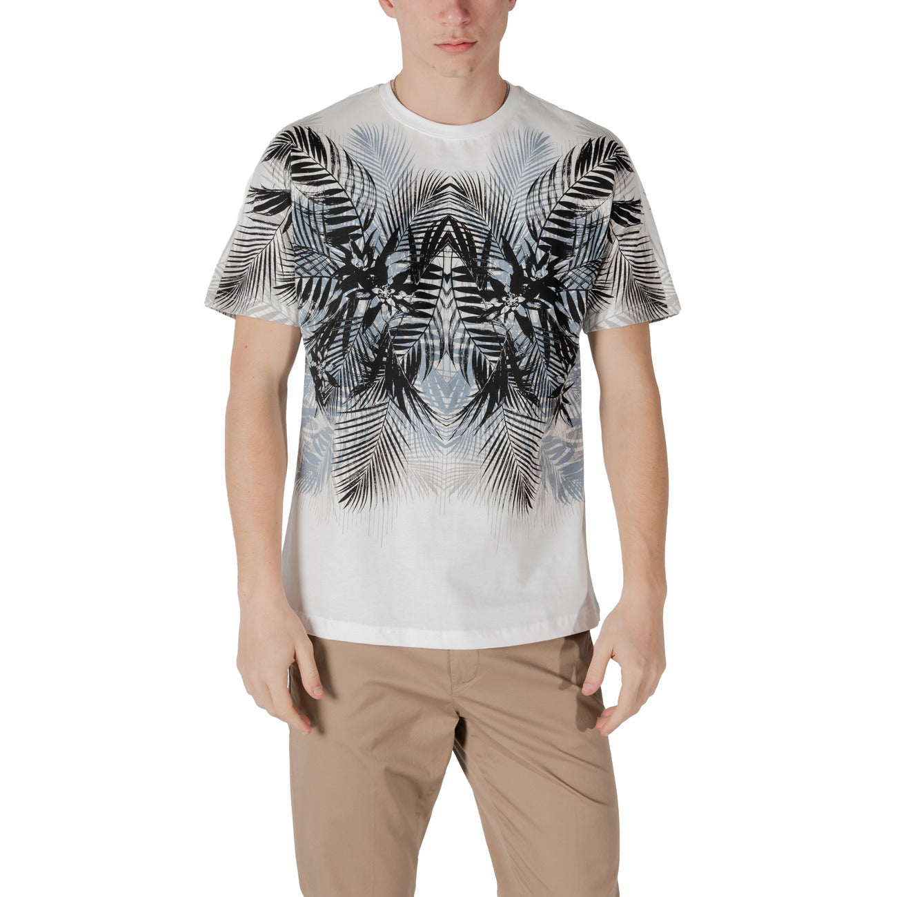 2418204 Antony Morato T-Shirt Bianca Floreale Uomo