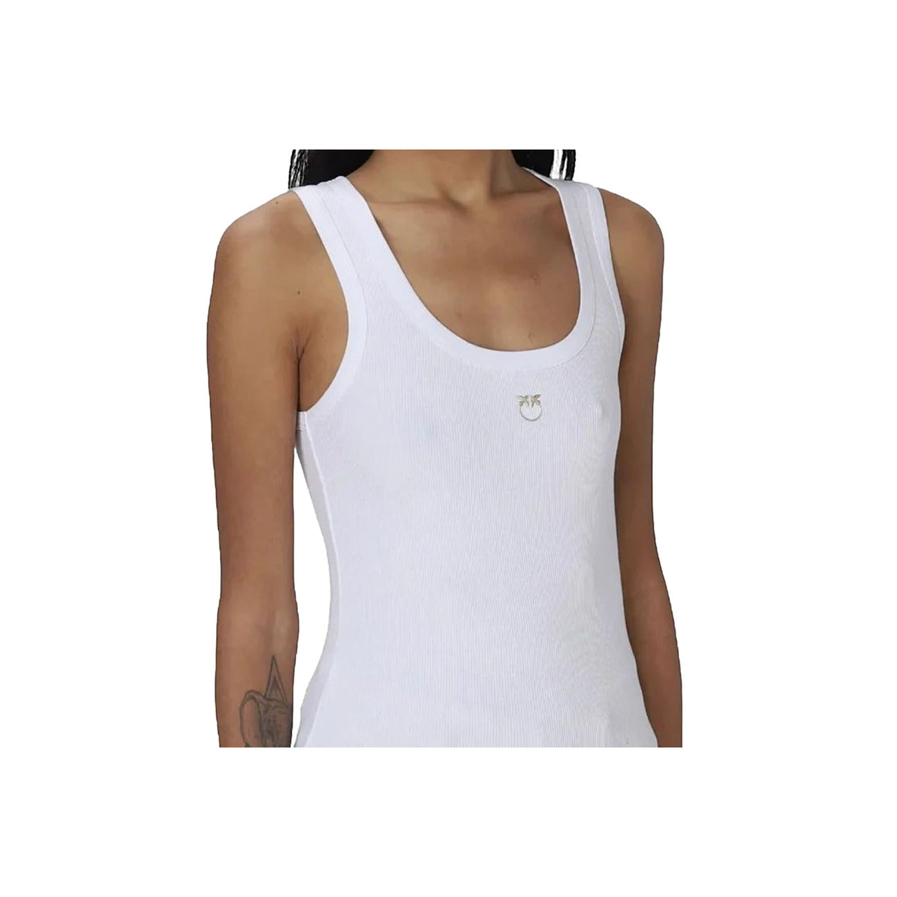 486937 Pinko Canotta Bianca Donna