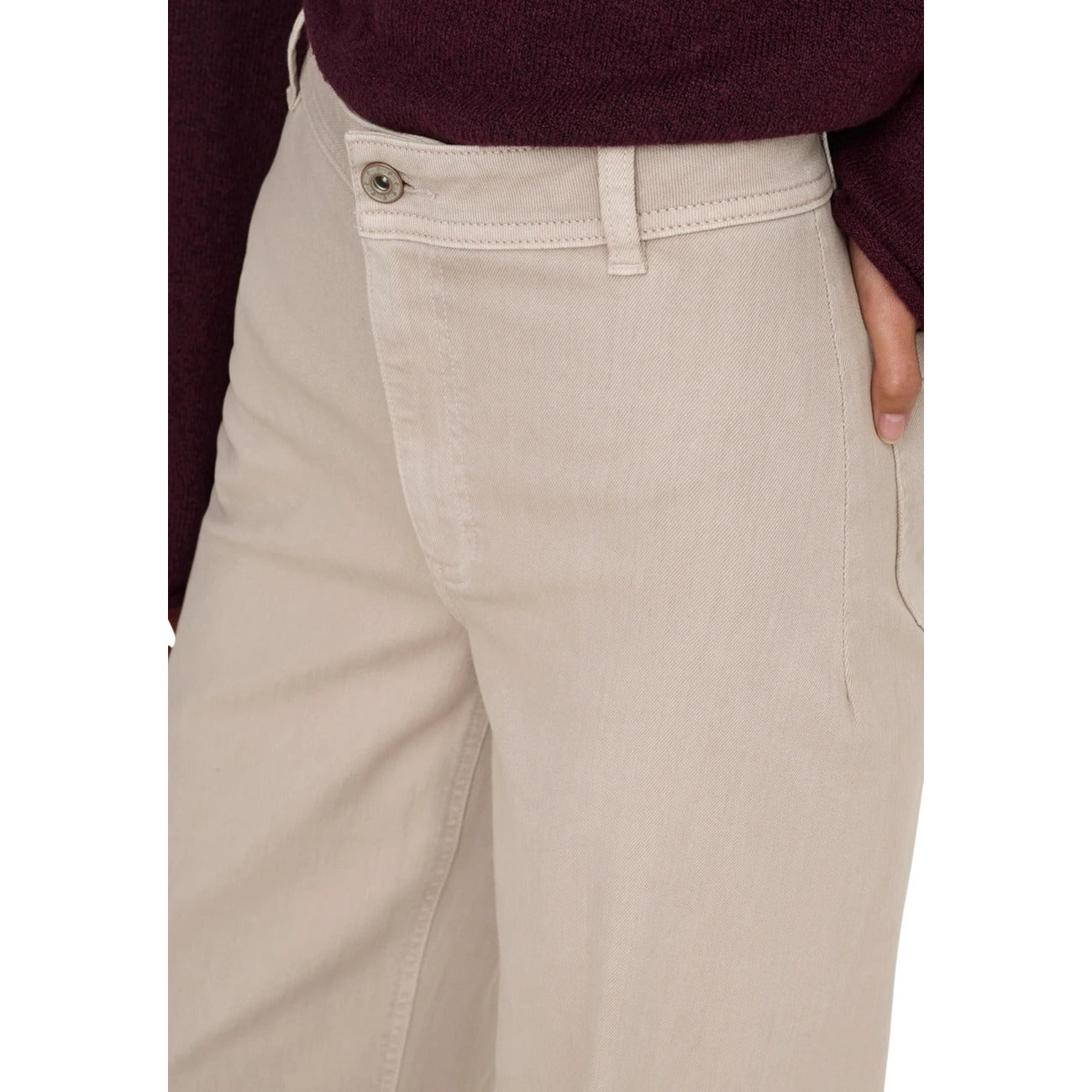 517449 Jacqueline De Yong Pantaloni Beige Donna