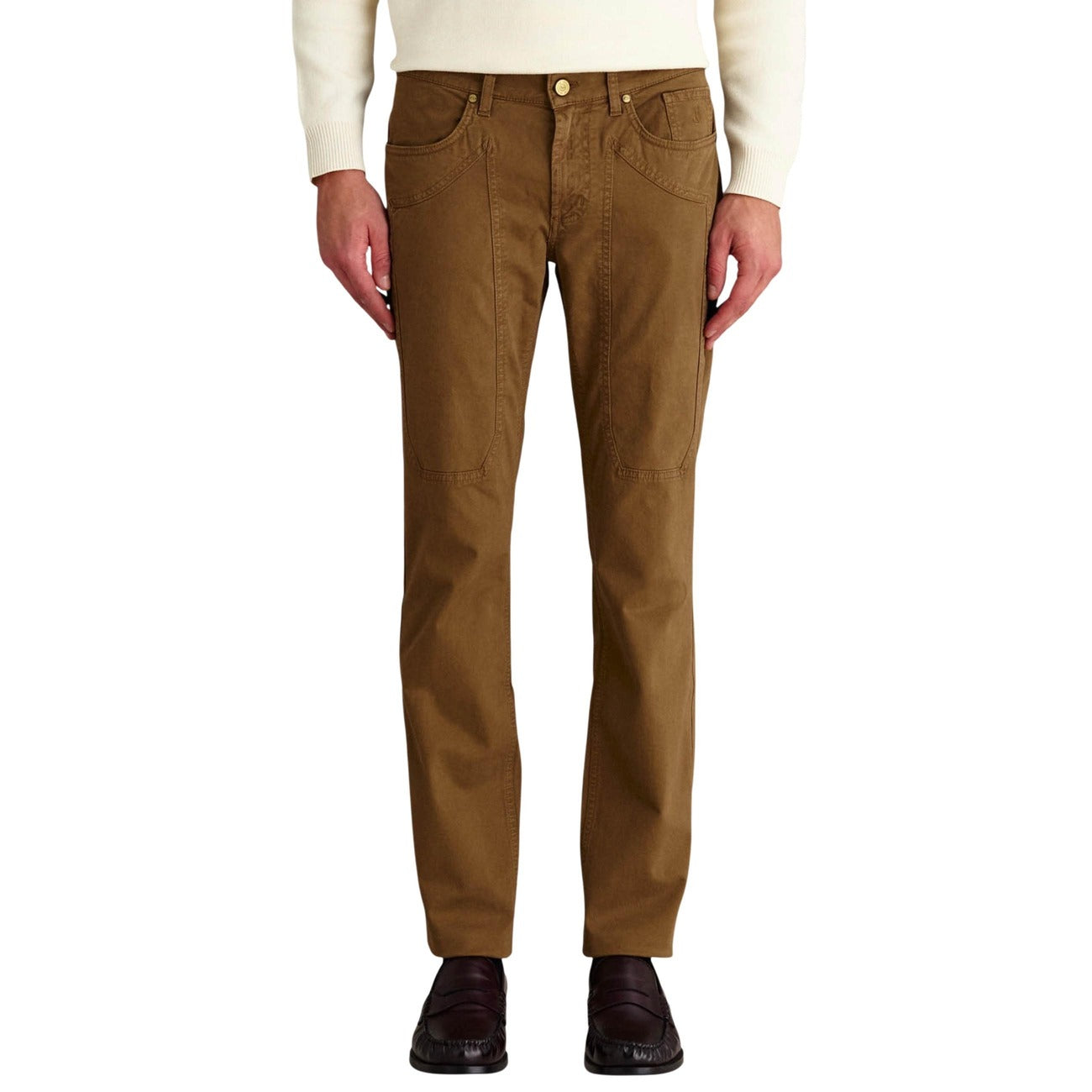 2457024 Jeckerson Pantaloni Marrone Ciniglia Uomo