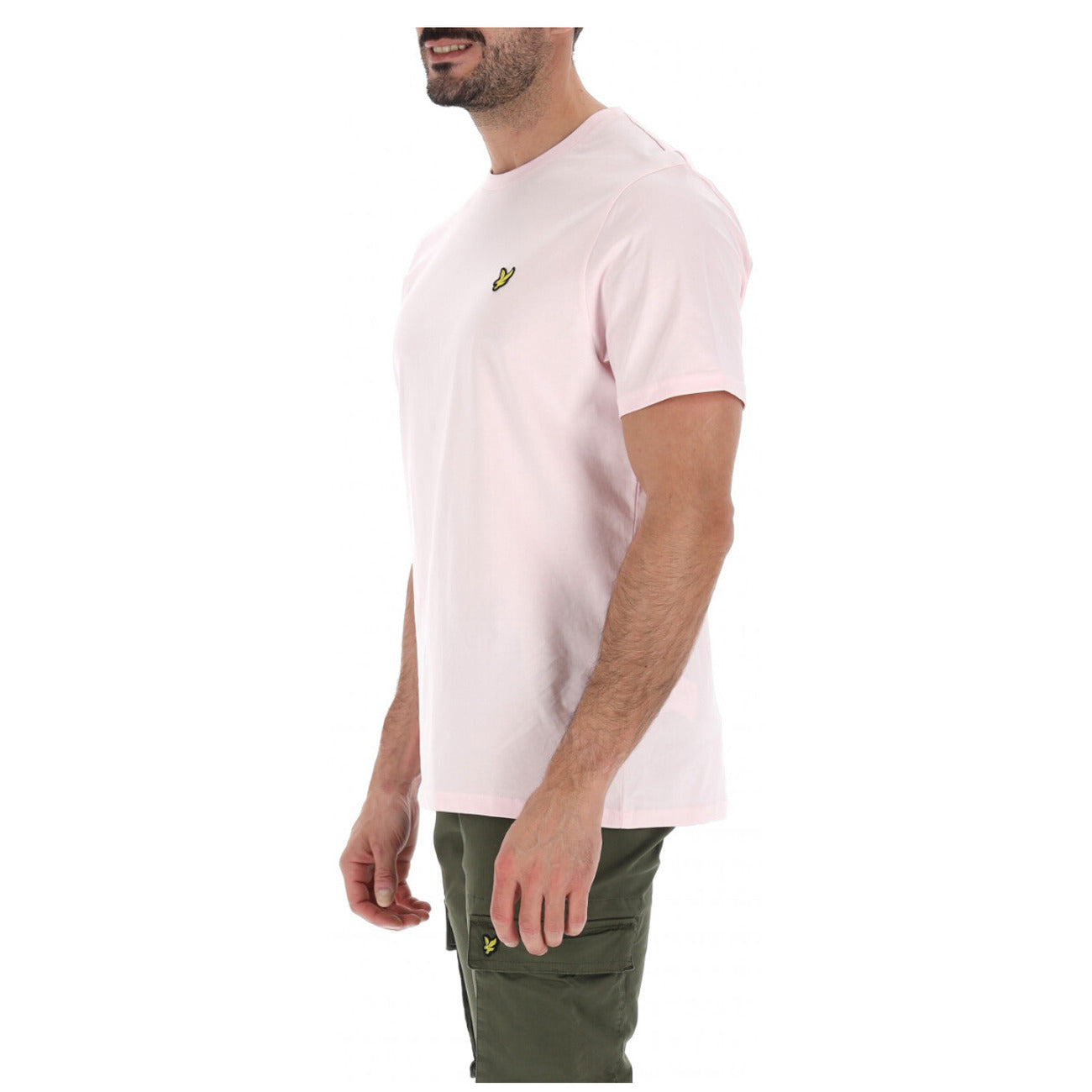 2416195 Lyle & Scott T-Shirt Rosa Stampa Uomo