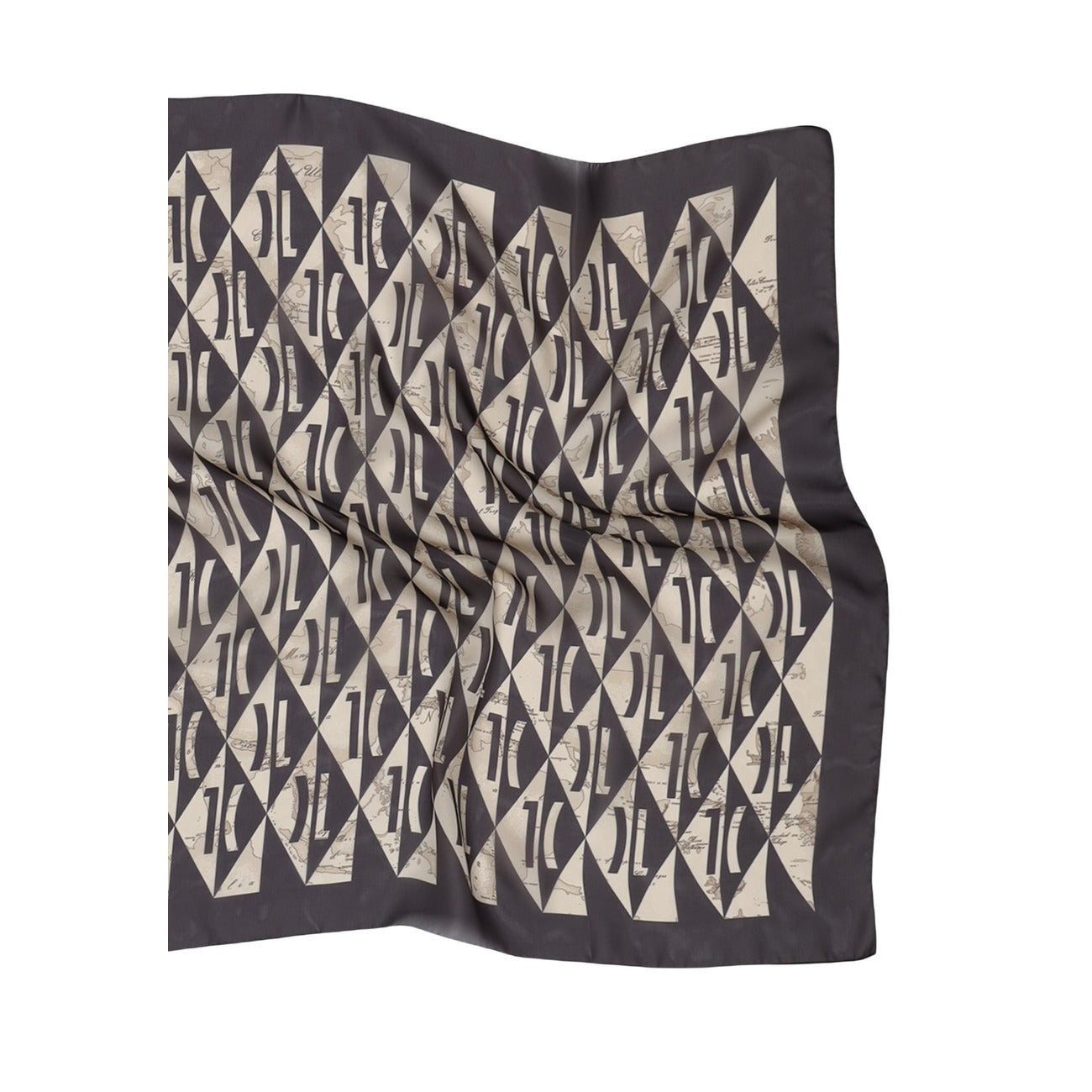 2457536 Alviero Martini Prima Classe Sciarpa Nero Stampa Donna