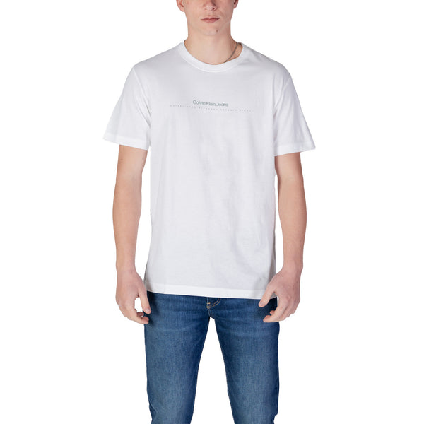 T-Shirt Bianca Monocromo Uomo