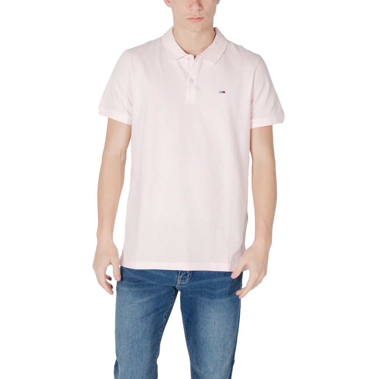 2419451 Tommy Hilfiger Jeans Polo Rosa Uomo