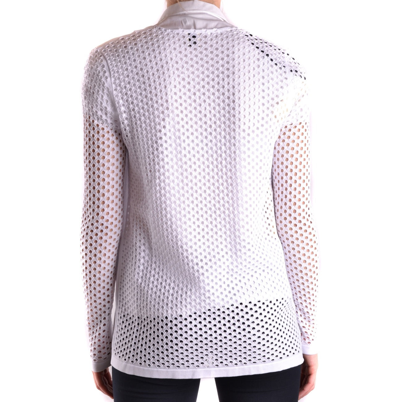 2423069 Pinko Cardigan Bianco Donna Viscosa 75% Poliammide 25%
