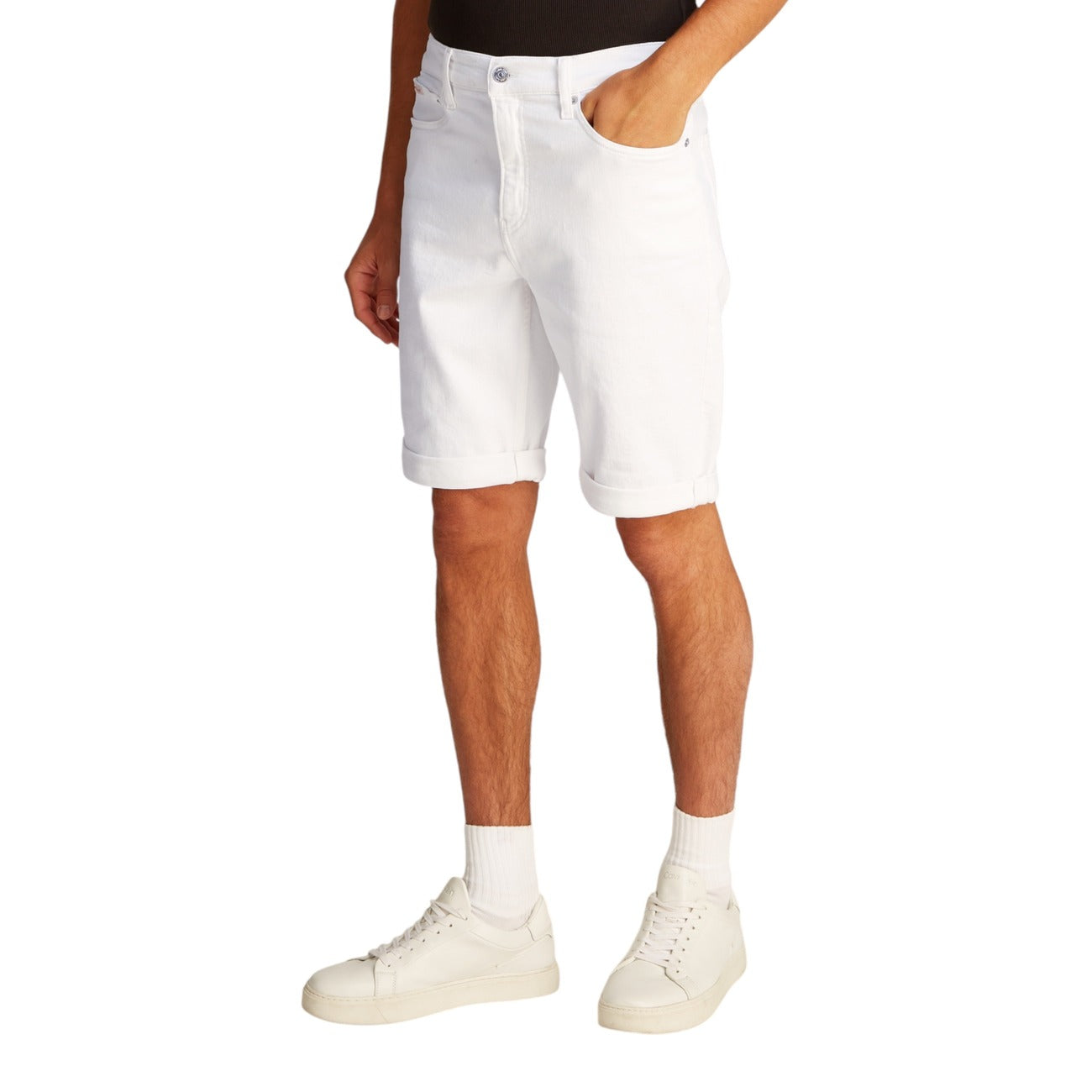 2419198 Calvin Klein Jeans Bermuda Bianco Uomo