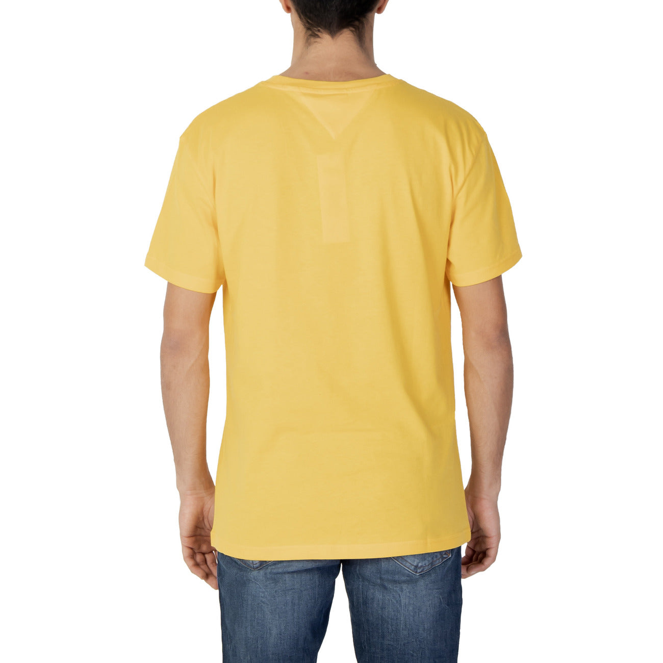 412439 Tommy Hilfiger Jeans T-Shirt Giallo Monocromo Uomo