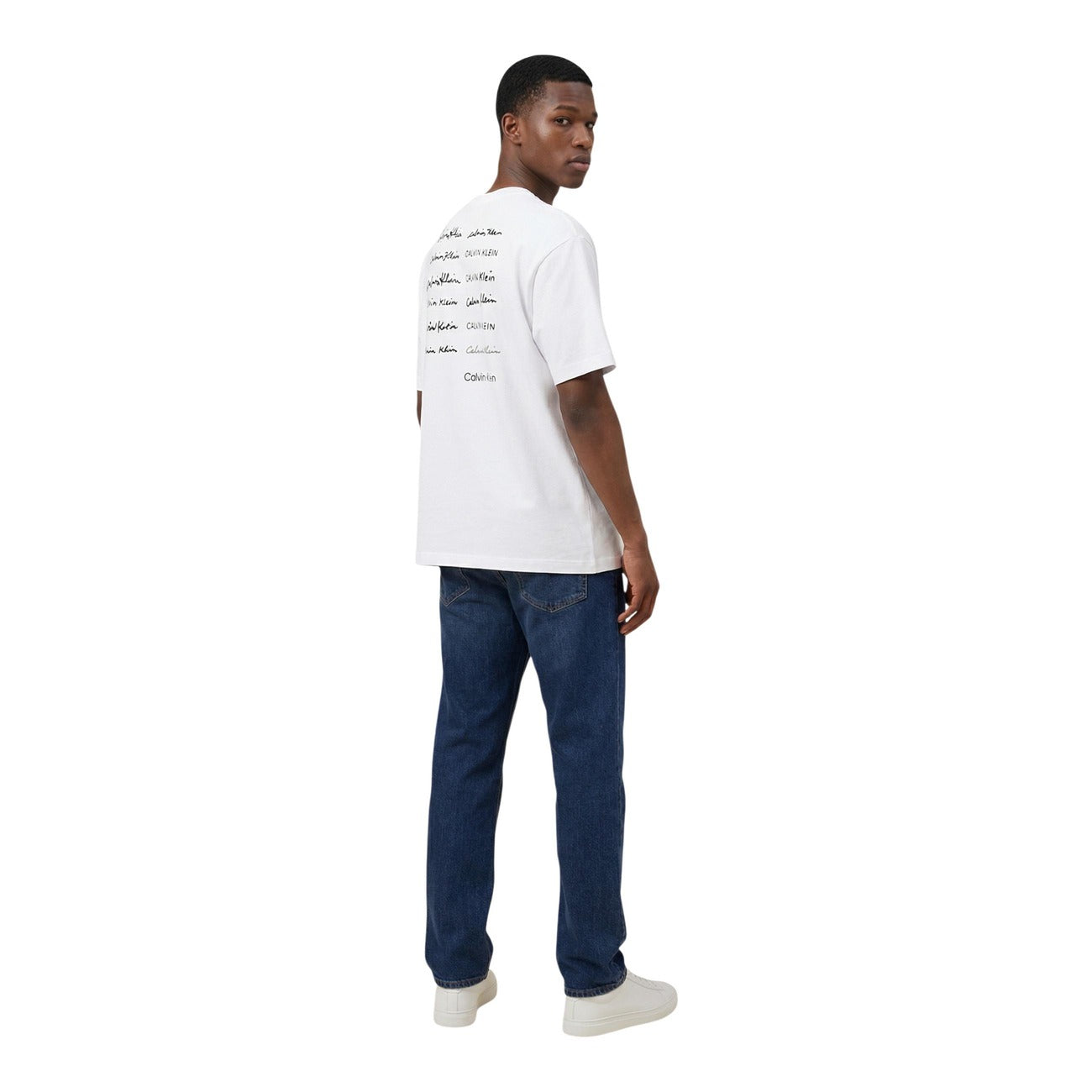 2459968 Calvin Klein Jeans T-Shirt Bianco Uomo
