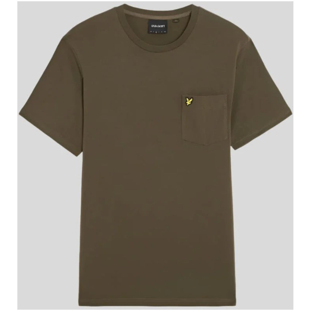 2419608 Lyle & Scott T-Shirt Verde Stampa Tasca Uomo