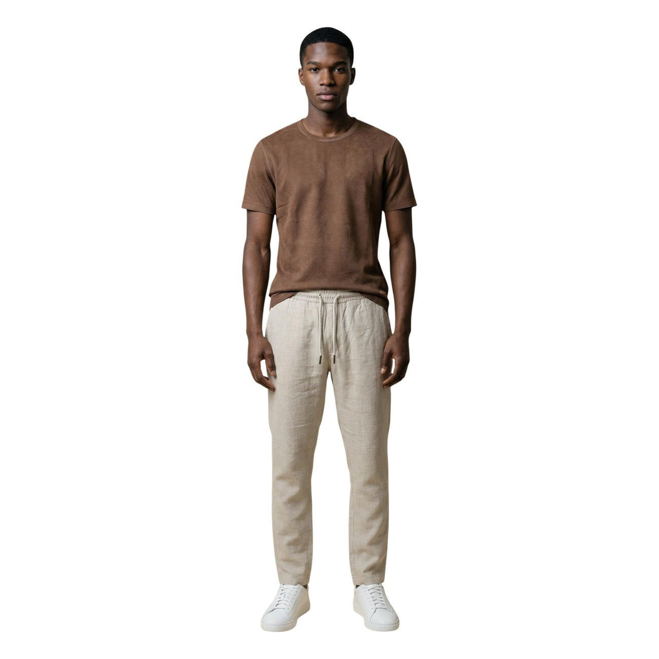 2455657 Gianni Lupo T-Shirt Marrone Uomo