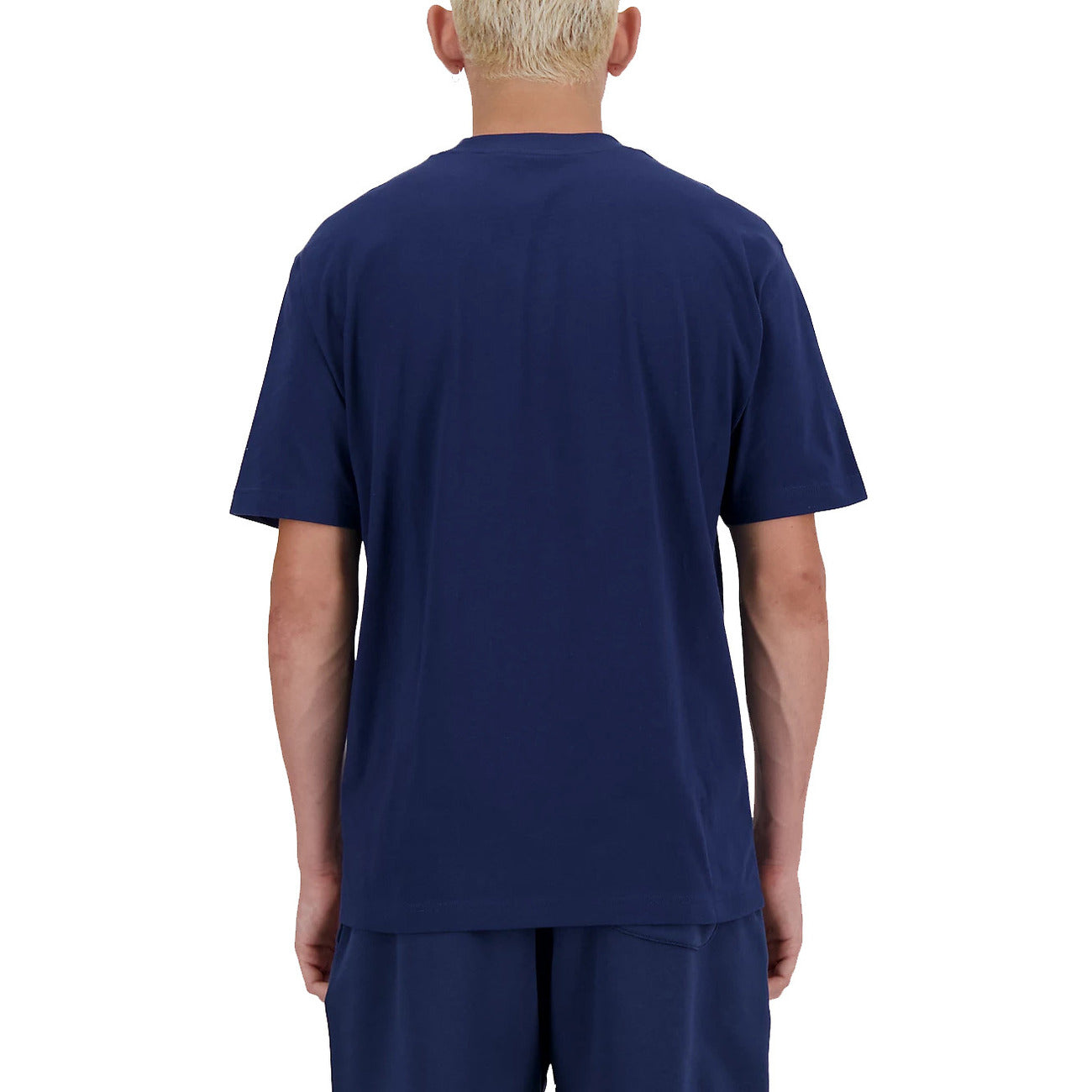 2238100 New Balance T-Shirt Blu Monocromo Uomo