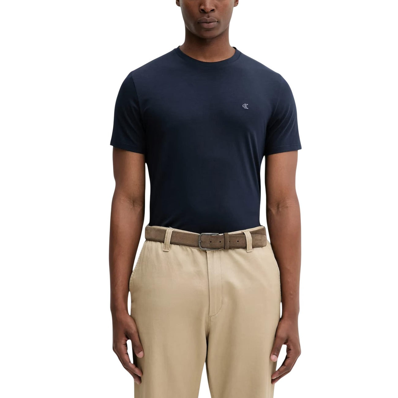2451854 Calvin Klein T-shirt Blu Elastan Uomo