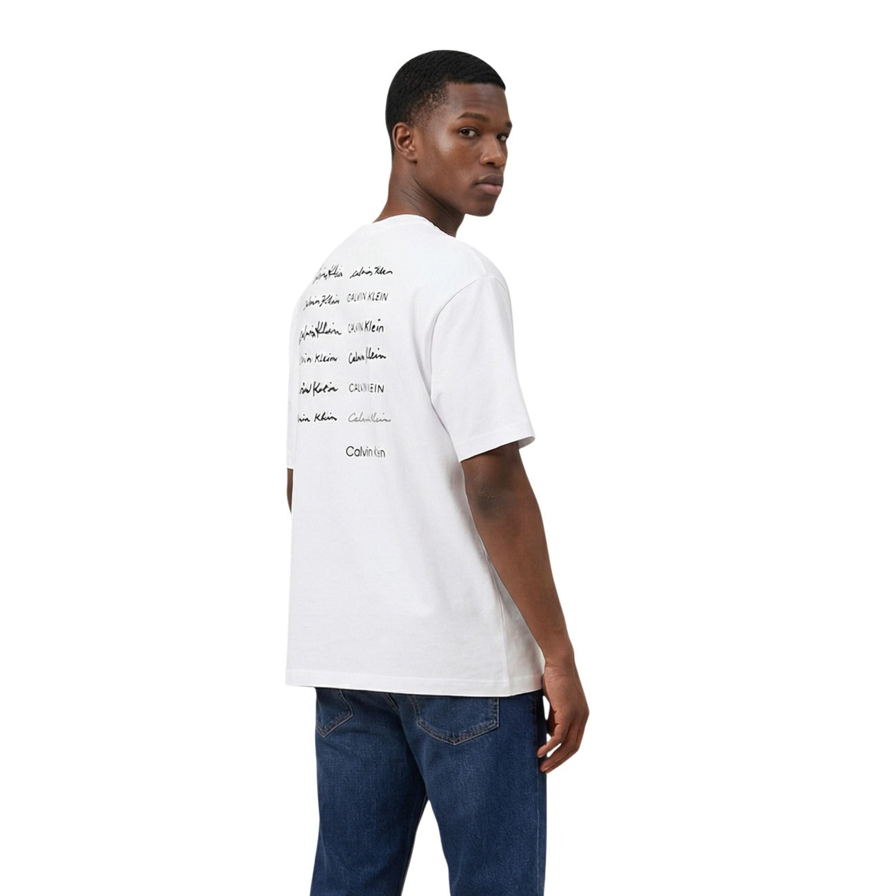 2459968 Calvin Klein Jeans T-Shirt Bianco Uomo