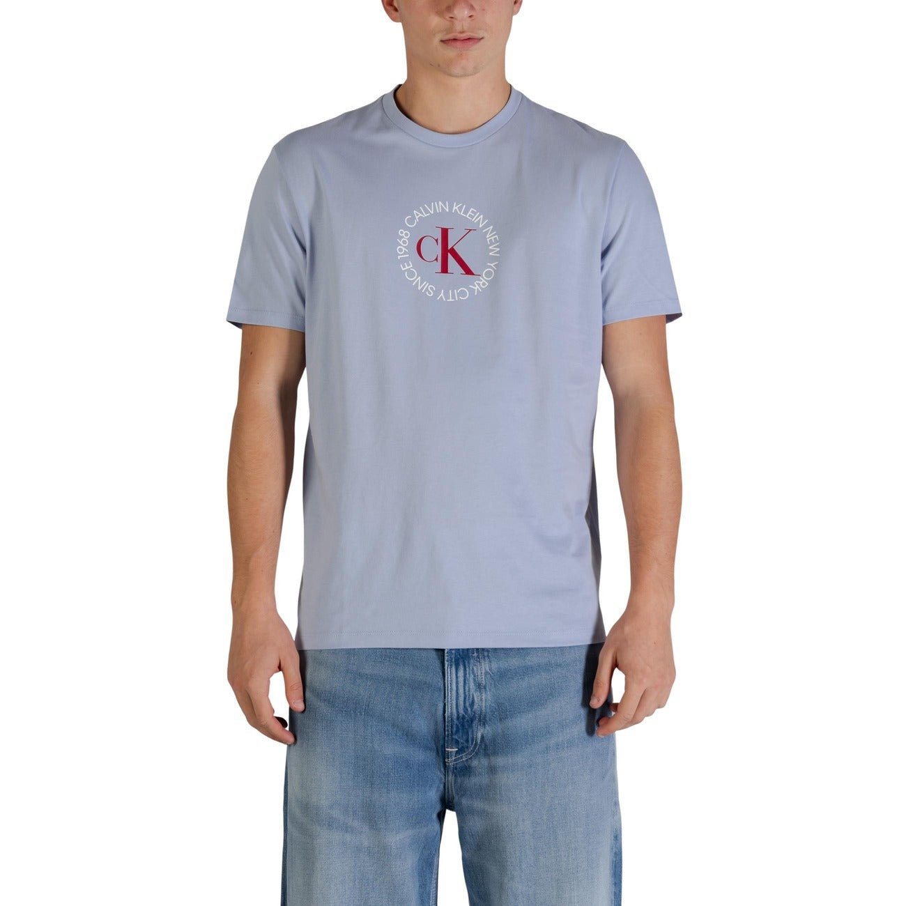 2447881 Calvin Klein Jeans T-shirt Azzurra Uomo