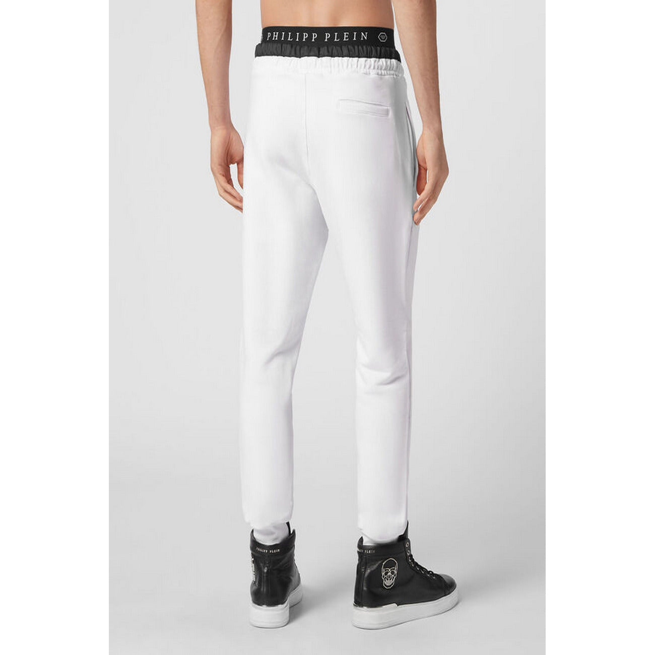 2451143 Philipp Plein Pantaloni Bianco Cotone Uomo