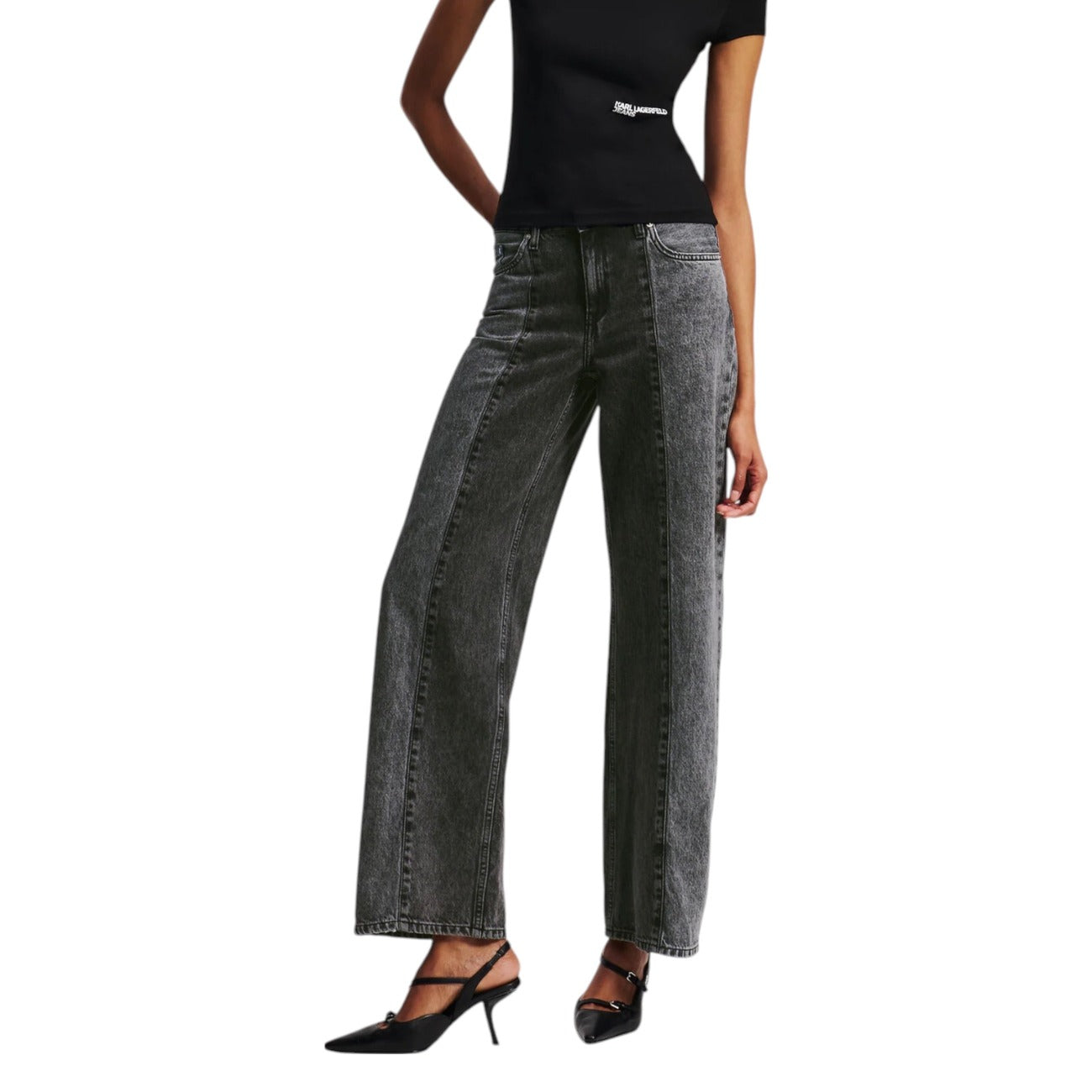 488392 Karl Lagerfeld Jeans Neri Cotone Donna