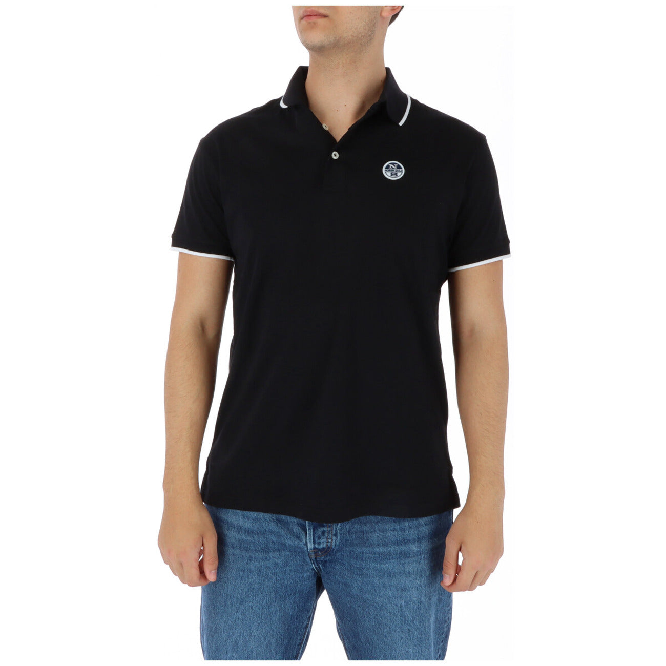 423887 North Sails Polo Nera Uomo