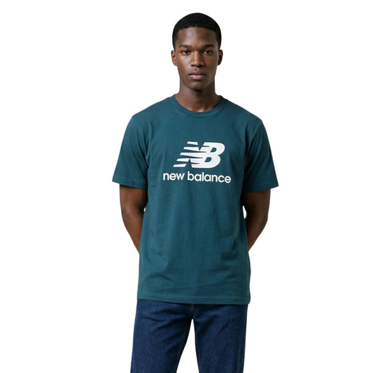 2460214 New Balance T-Shirt Verde Uomo