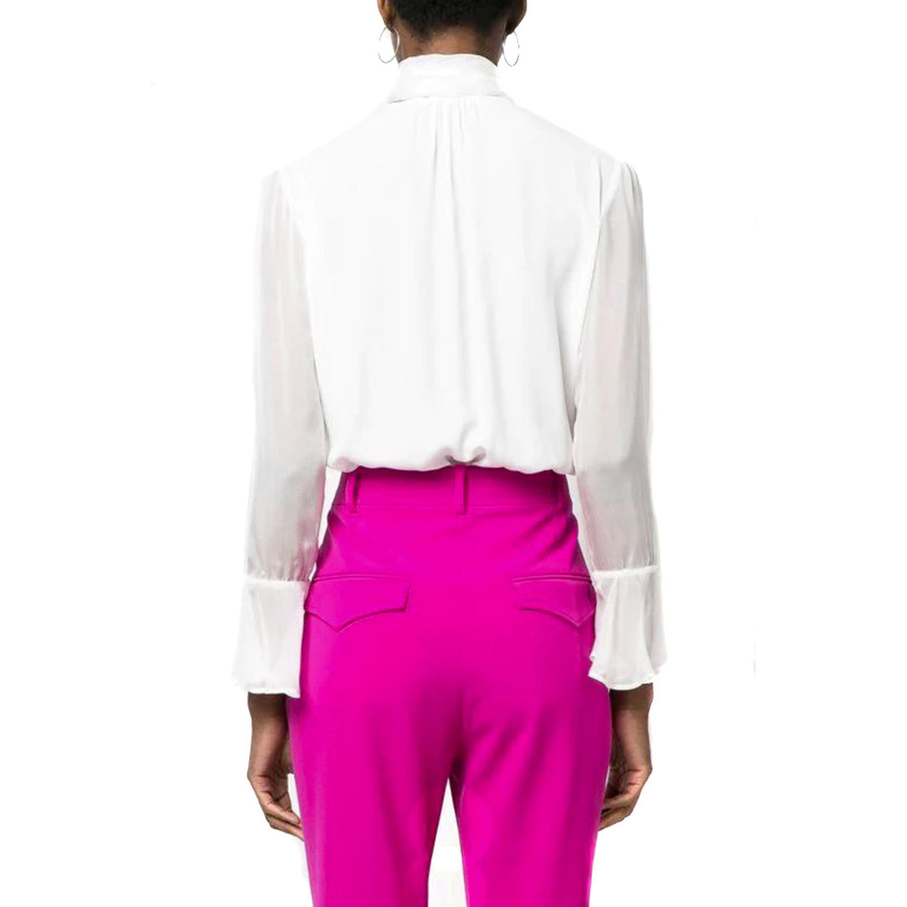 2424526 Pinko Body Blusa Bianca Donna Viscosa 100%