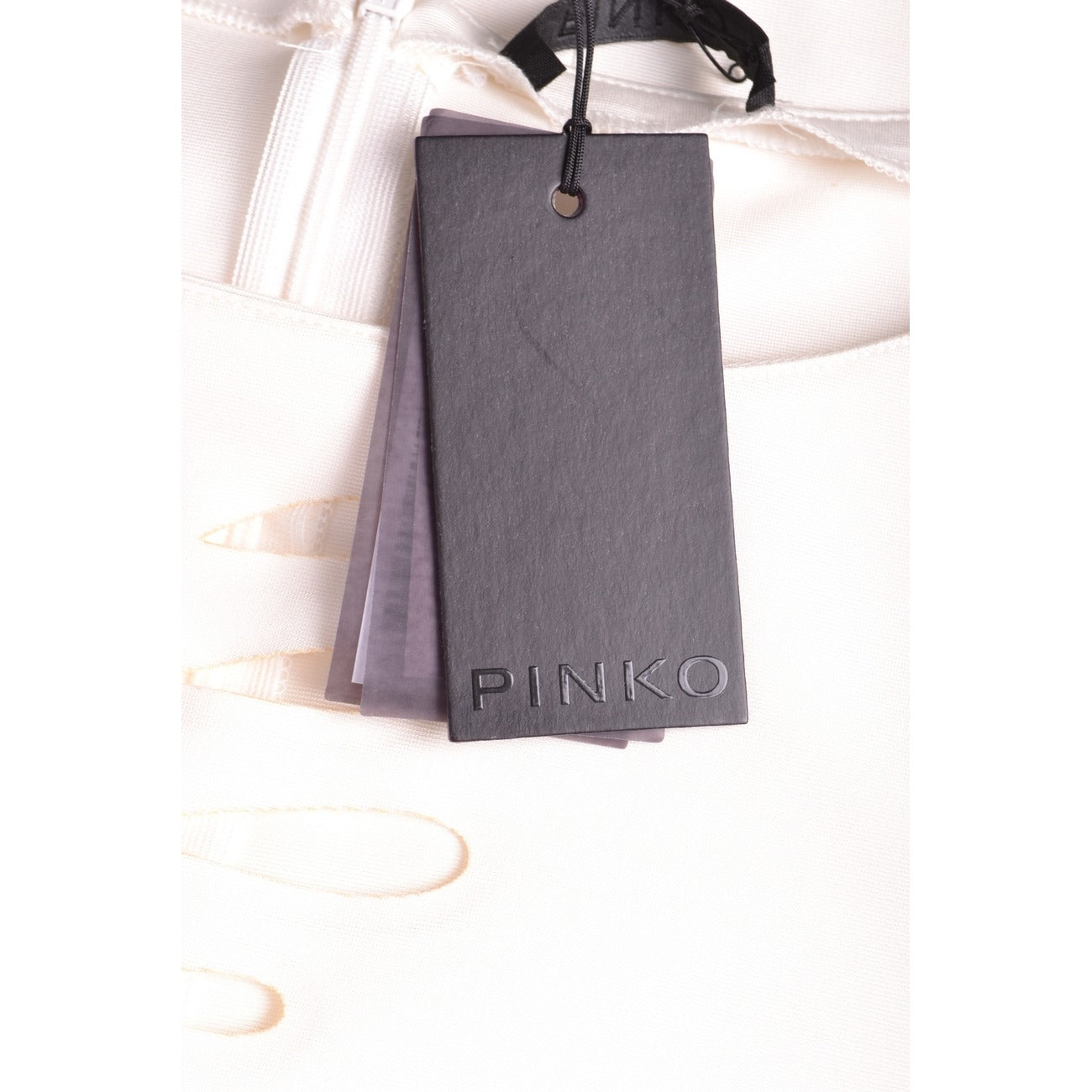 2423055 Pinko Abito Bianco Donna Viscosa 70% Poliammide 25% Elastan 5%