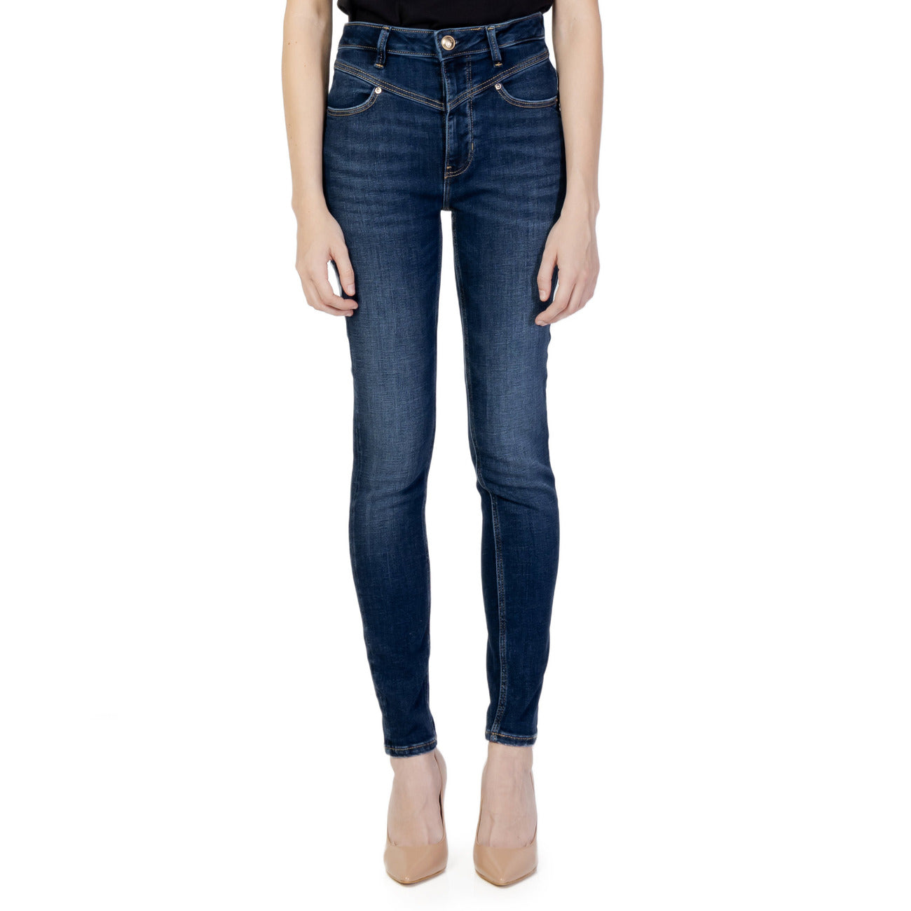 283793 Guess Jeans Blu Cotone Donna