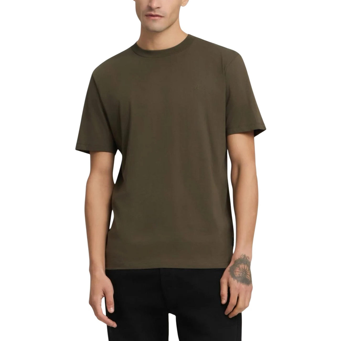 2451725 Replay T-Shirt Verde 100% Cotone Uomo