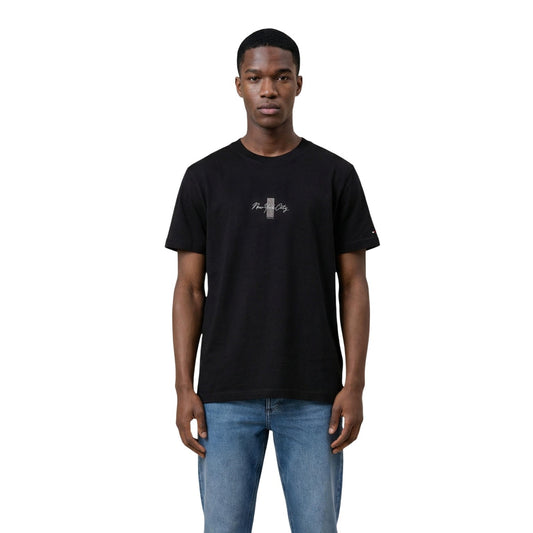 2453227 Tommy Hilfiger Jeans T-Shirt Nera Uomo