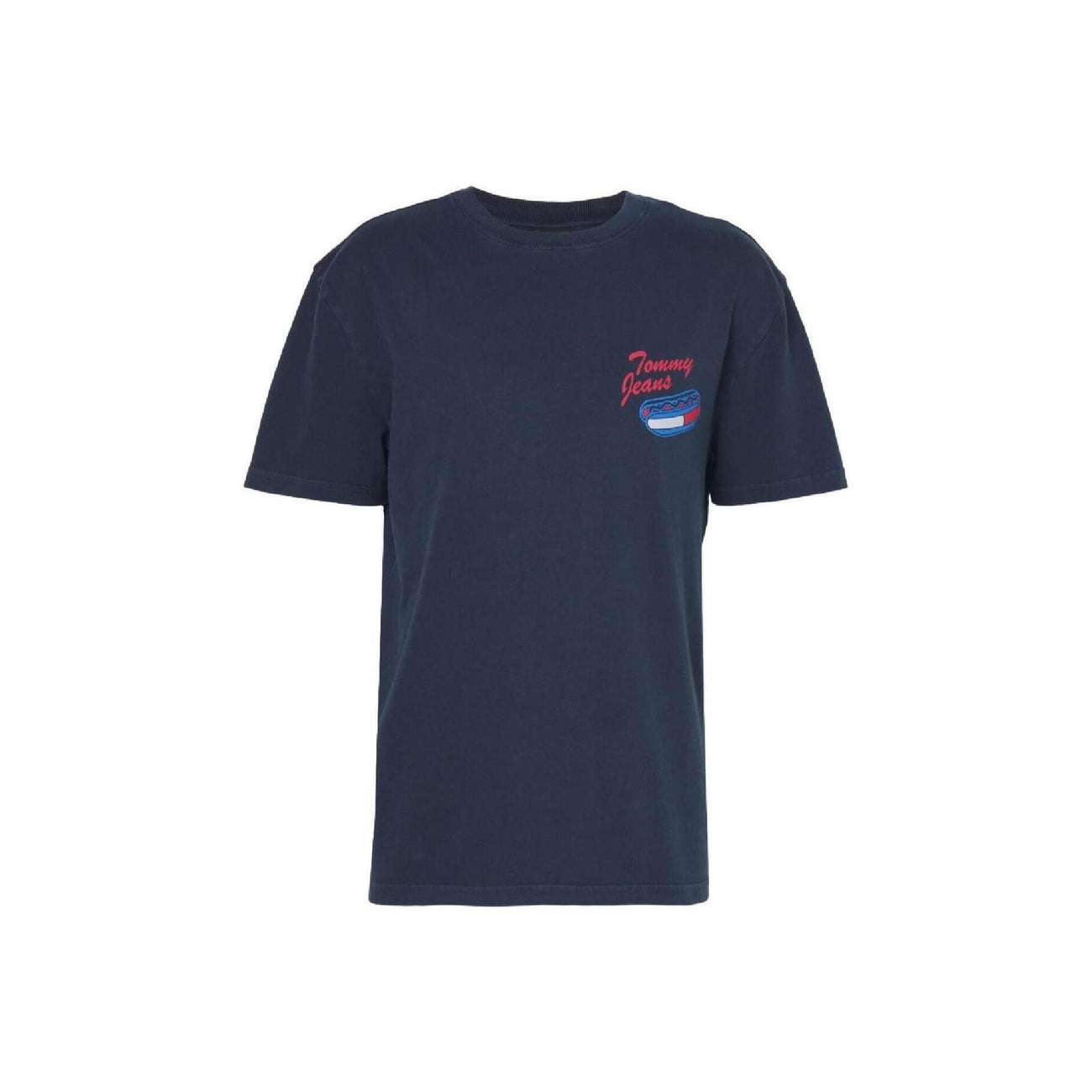 2429450 Tommy Jeans T-Shirt Blu Stampa Uomo