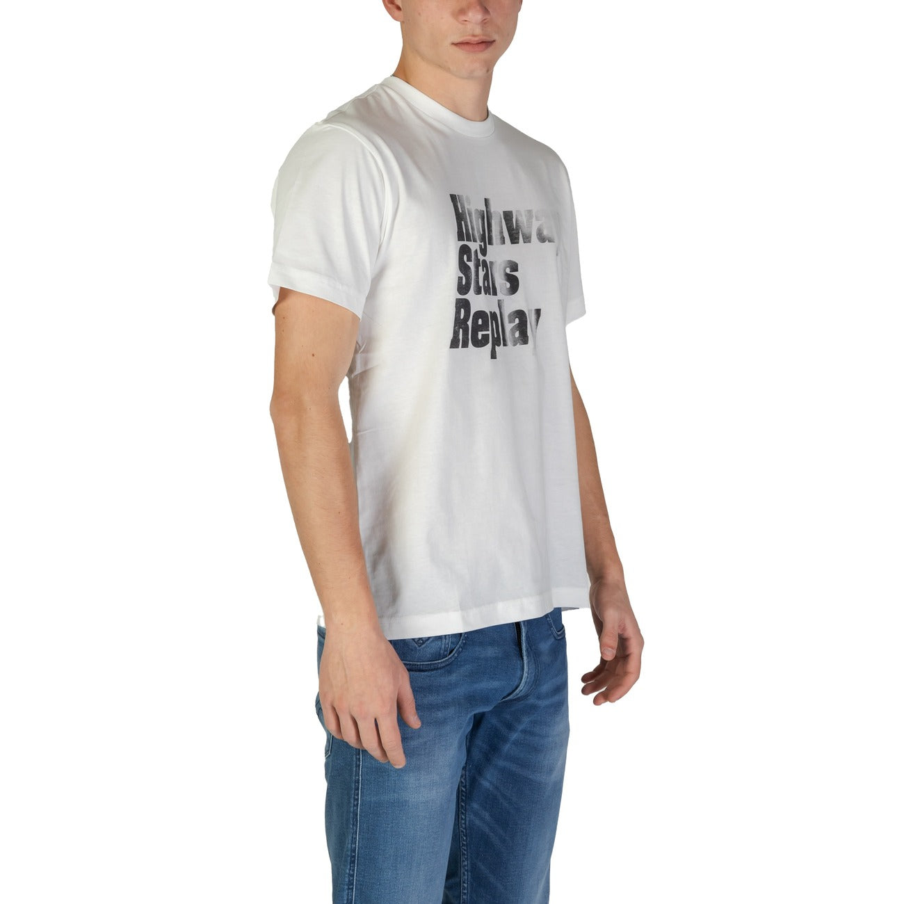 2371880 Replay T-Shirt Bianca Uomo