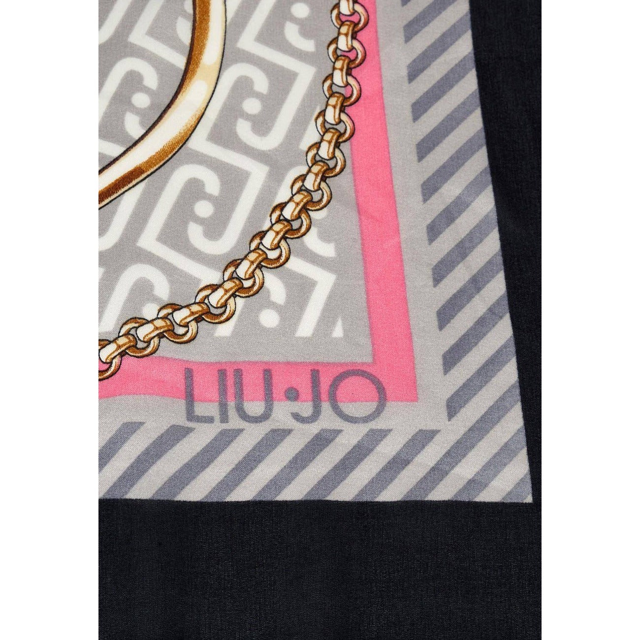 2449909 Liu Jo Sciarpa Nero Stampa Donna