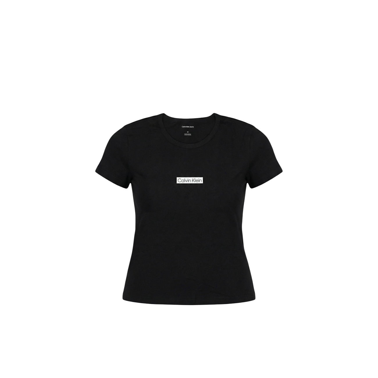 2455474 Calvin Klein Jeans T-Shirt Donna Nera Cotone
