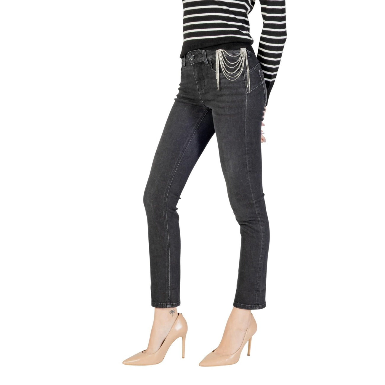 493083 Liu Jo Jeans Neri Cotone Donna