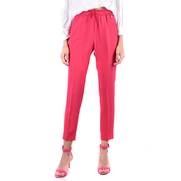 Pantaloni Fuxia Acetato Viscosa Lacci Donna