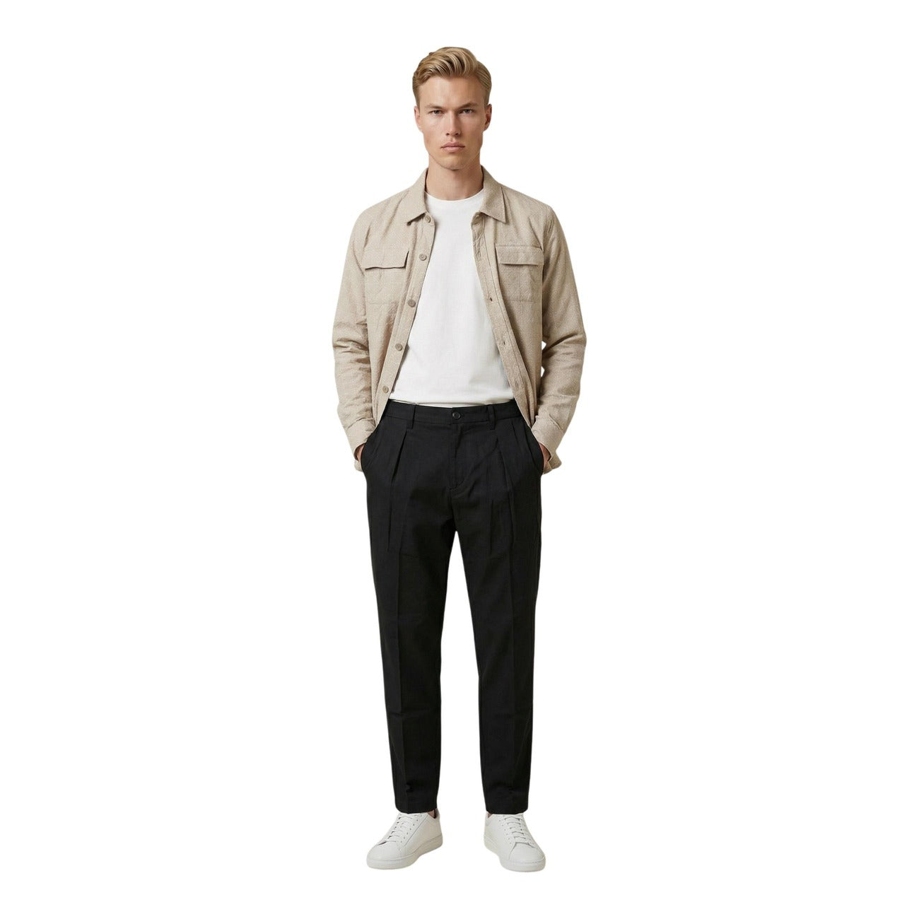 2461105 Gianni Lupo Camicia Beige Uomo